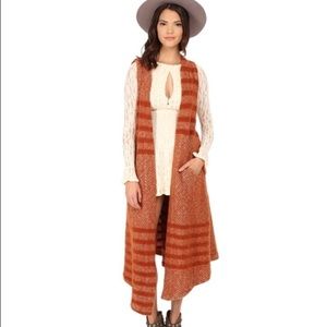 Free People Floor Length Sweater Cardigan